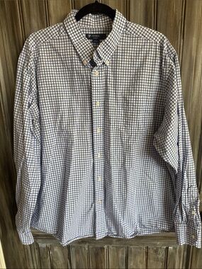 Cremieux Clasics Men's Blue Check Button-Down Shirt
